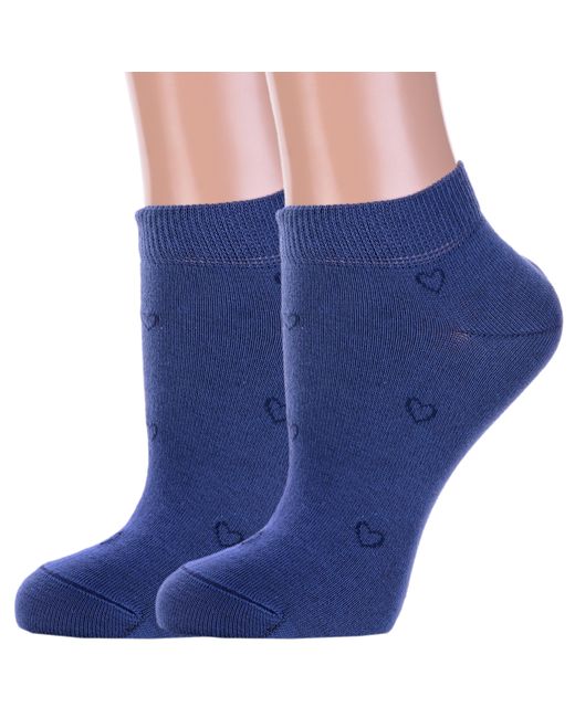 Брестский чулочный комбинат Комплект носков женских 2-14с1101 синих 2 пары
