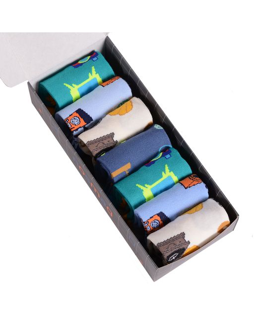Virtuoso Подарочный набор носков мужских Ви7-5564 разноцветных 7 пар