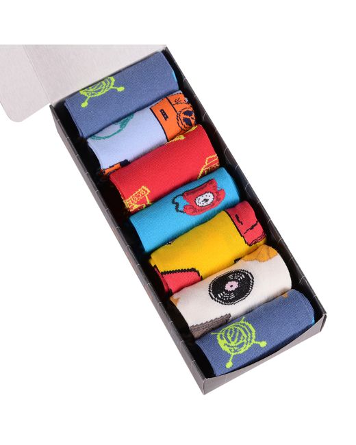 Virtuoso Подарочный набор носков мужских Ви7-5564 разноцветных 7 пар