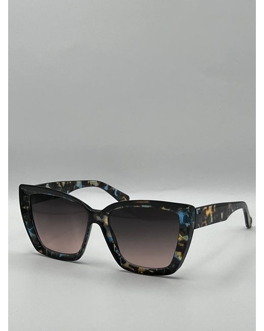 SunGold Солнцезащитные очки Кошка-5 пудровые/разноцветная оправа
