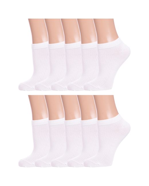 Hobby Line Комплект носков женских 10-Нжу523 белых 10 пар