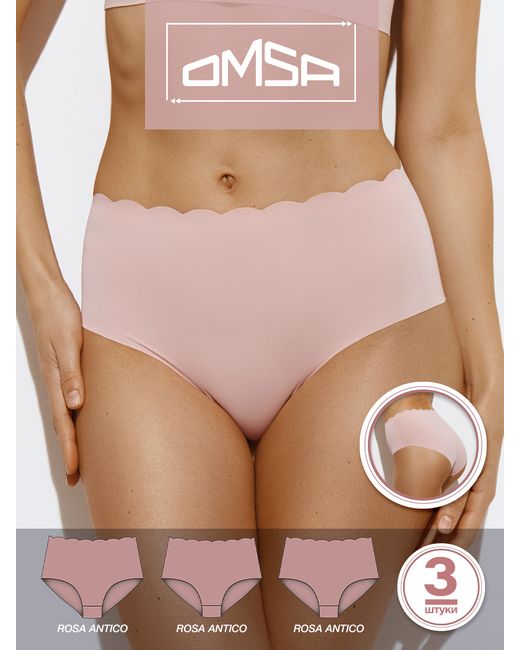 Omsa Комплект трусов женских OmD 2232B розовых S