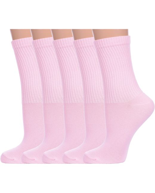 Борисоглебский трикотаж Комплект носков женских 5-6С305 розовых 5 пар