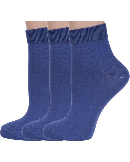 RuSocks Комплект носков женских 3-С-420/1 синих 3 пары