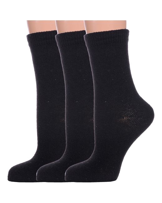 Hobby Line Комплект носков женских 3-Нжа6199 черных 36-40 3 пар
