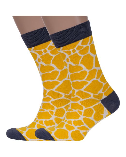Нева-Сокс Комплект носков мужских 2-GIRAF-MAG желтых 29 2 пары