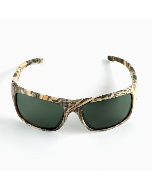 Следопыт Спортивные солнцезащитные очки унисекс Dark camo зеленые