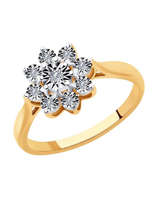 Diamant Кольцо из красного золота/белого золота р. 51-210-00812-1 бриллиант