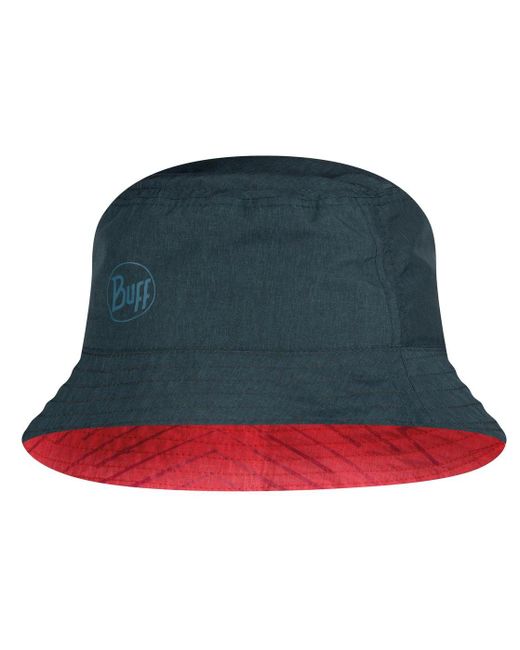 Buff Панама Travel Bucket Hat синяя р. S/M