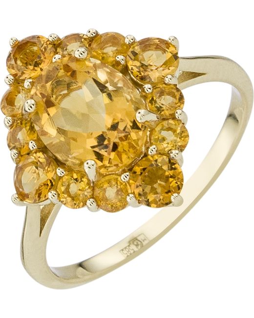 Aloris Кольцо перстень из красного золота р. цитрин