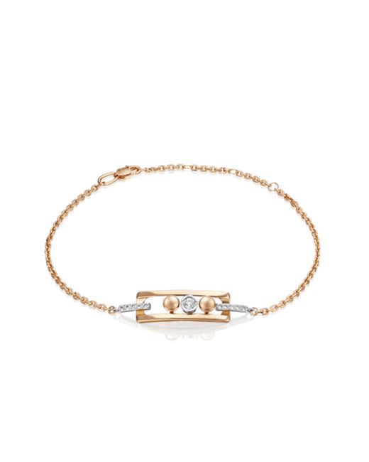 PLATINA Jewelry Браслет из комбинированного золота с топазом р. 05-0703-00-201-1111