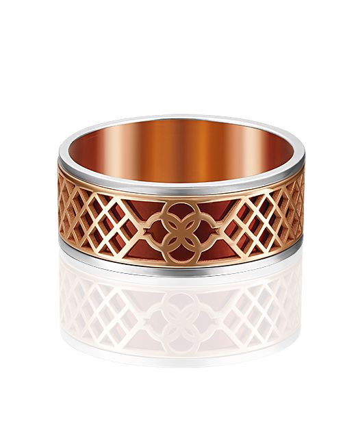 PLATINA Jewelry Кольцо обручальное из комбинированного золота р.