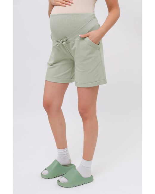 Magica Bellezza Трикотажные шорты для беременных зеленые 50 RU
