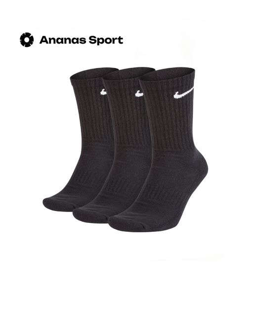 Nike Комплект носков унисекс черных