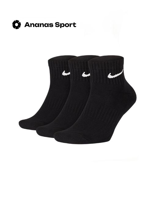 Nike Комплект носков унисекс черных S