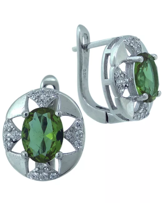 Balex Jewellery Серьги из серебра султанит/фианит