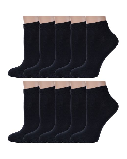RuSocks Комплект носков женских 10-Ж3-13757 черных 23-25 10 пар
