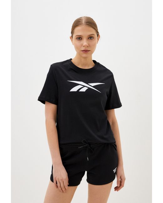 Reebok Футболка Vector Graphic T-Shirt черная 2XS