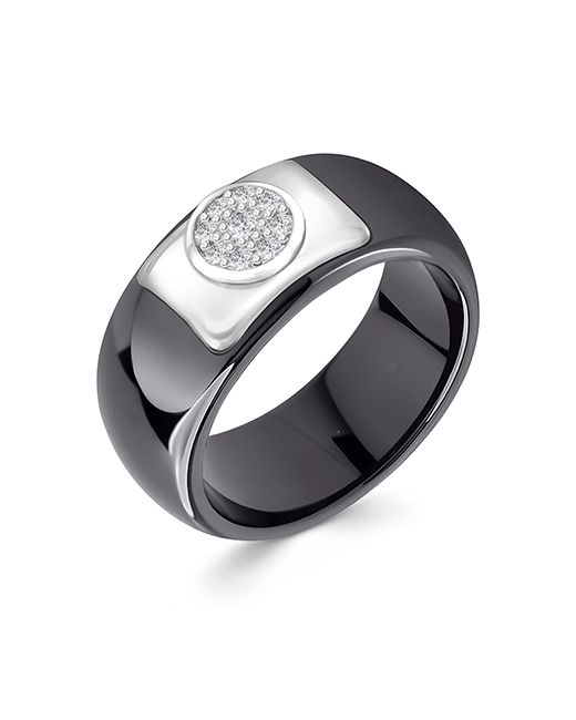 ЯХОНТ Золотой Кольцо из серебра/керамики р. 252257 фианит