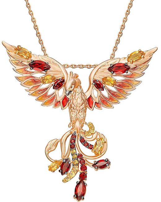 PLATINA Jewelry Кулон из красного золота