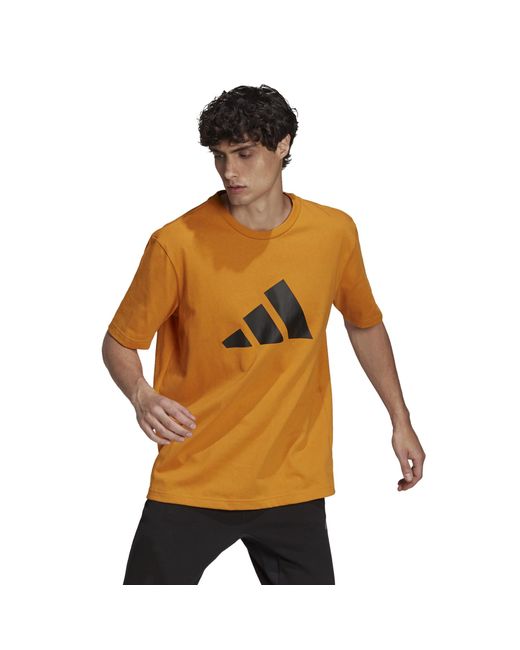 Adidas Футболка M FI 3B TEE для размер оранжевая