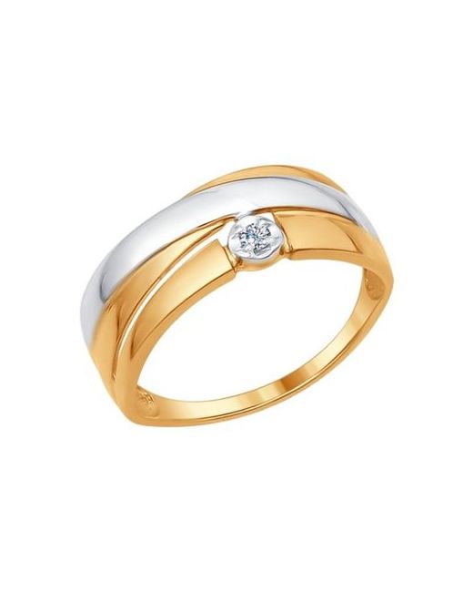 SOKOLOV Diamonds Кольцо из желтого золота р. 1011546 бриллиант