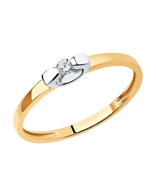 Diamant Кольцо из красного золота р. 51-210-01421-1 бриллиант