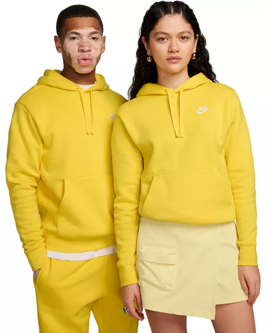 Nike Худи унисекс M NSW CLUB HOODIE PO BB желтое XL