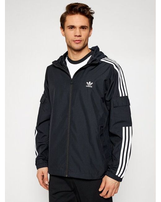 Adidas Ветровка 0000207829589 черная доставка из-за рубежа