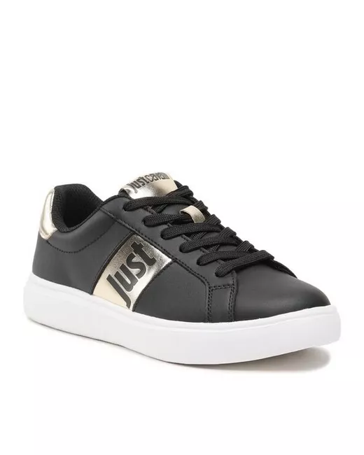 Just Cavalli Кеды 74RB3SB2 черные доставка из-за рубежа