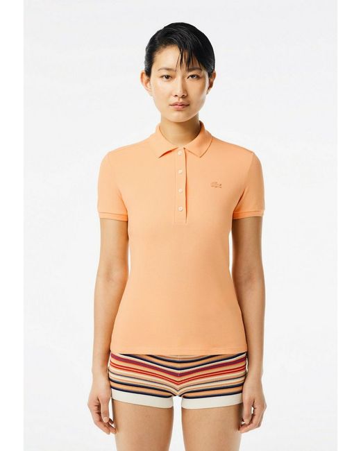 Lacoste Футболка LA221D05B оранжевая 32 EU