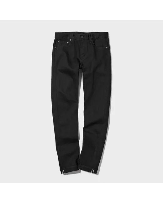 Uniqlo Джинсы 452522COL09 черные доставка из-за рубежа