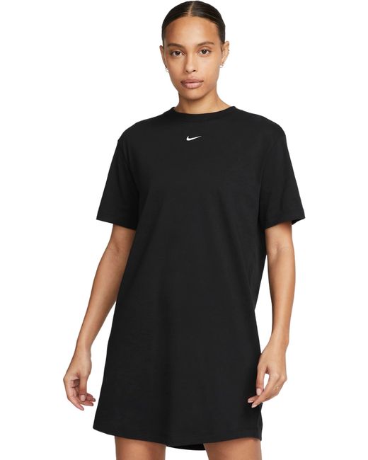 Nike Платье W NSW ESSNTL SS DRESS TSHRT черное