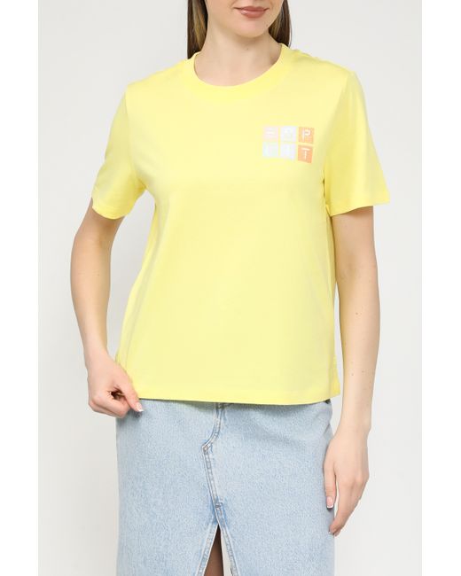 Esprit Casual Футболка желтая