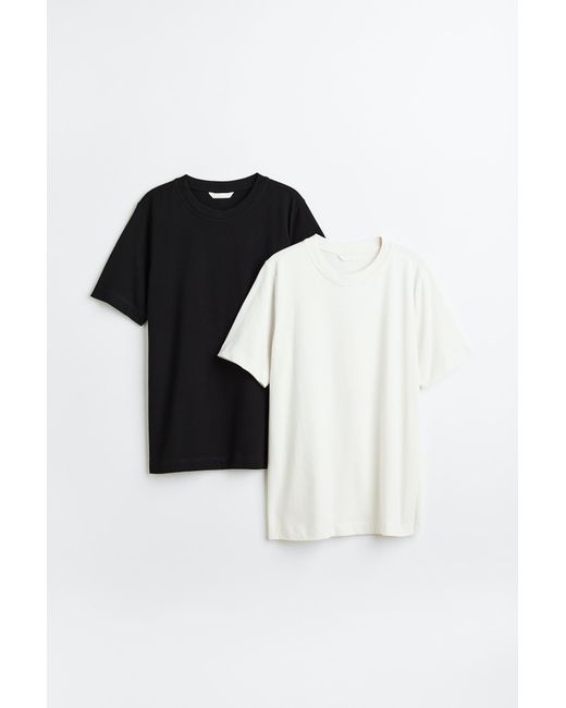 H & M Комплект футболок женских 1030468004 черных XL доставка из-за рубежа