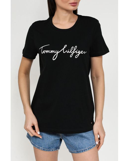 Tommy Hilfiger Футболка черная M