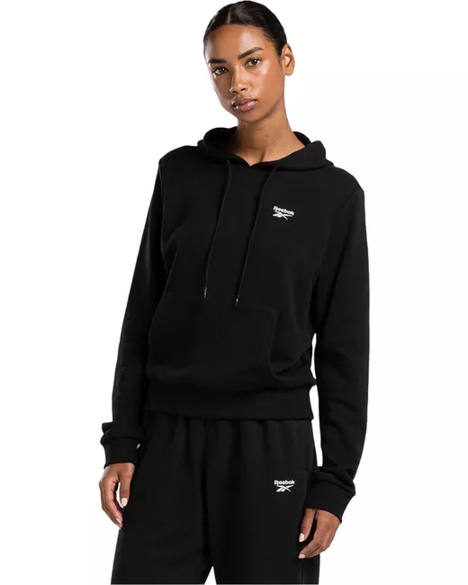 Reebok Худи RI SL FRENCH TERRY HOODIE черное 2XS