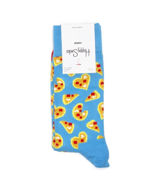 Happy Socks Носки унисекс Happy-Socks-Pizza-Love-Blue желтый 36-40
