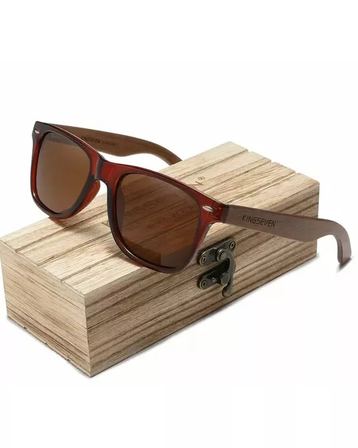 Kingseven Солнцезащитные очки унисекс W5520 brown