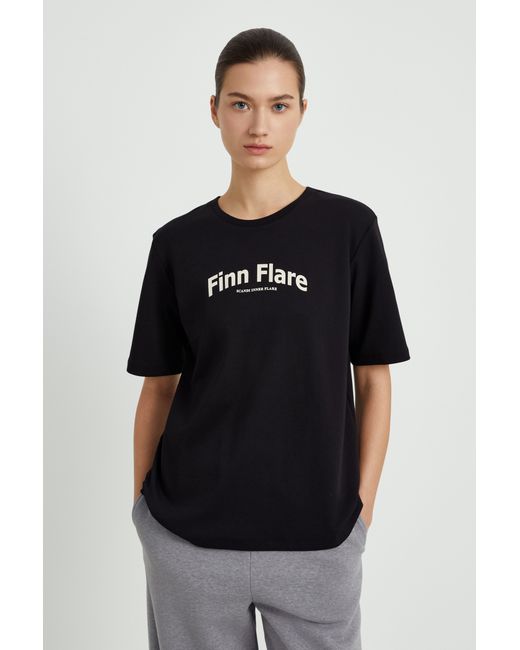 Finn Flare Футболка черная