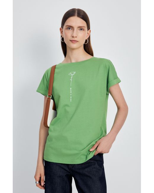 Finn Flare Футболка зеленая XS