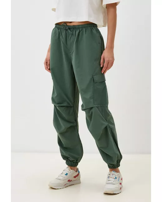 Reebok Спортивные брюки Classics зеленые S