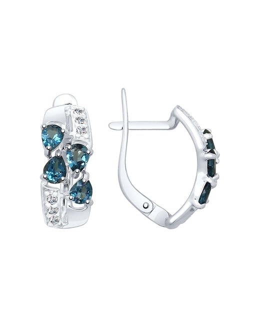 Kari Jewelry Серьги из серебра с фианитом