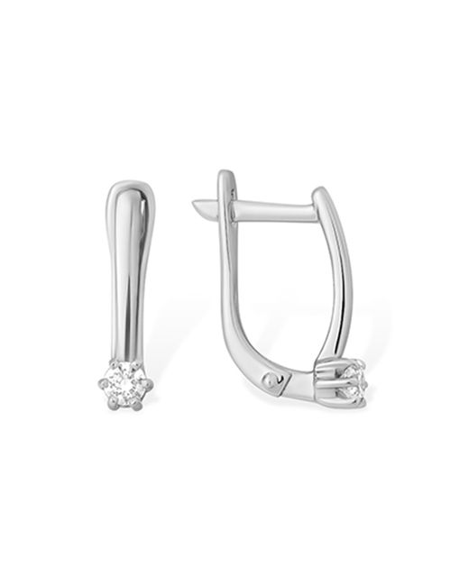 Kari Jewelry Серьги из серебра с фианитом