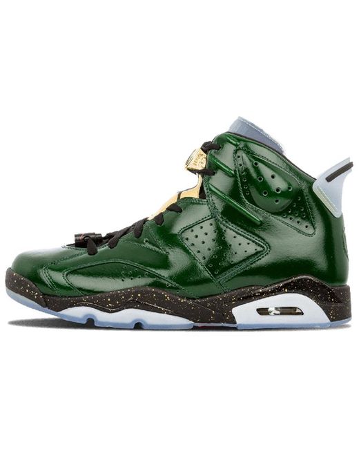 Jordan Кроссовки унисекс Air 6 Retro Champagne зеленые