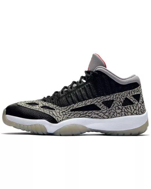 Jordan Кроссовки унисекс Air 11 low ie black cement черные