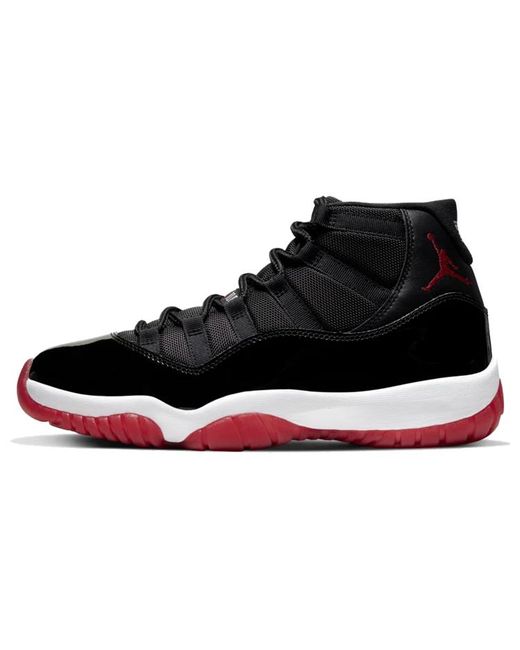Jordan Кроссовки унисекс Air 11 bred черные 44.5 EU