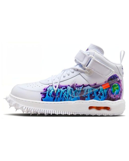 Nike Кроссовки унисекс OFF-WHITE x Air Force 1 Graffiti 41 EU