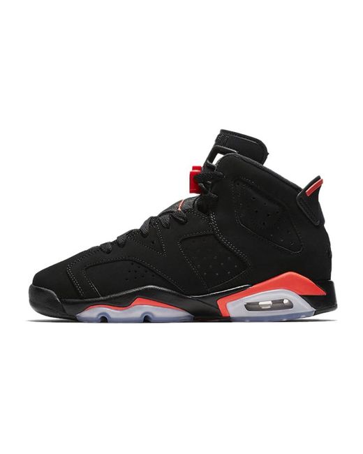 Jordan Кроссовки унисекс Air 6 Black Infrared OG GS 2019 черные 37.5 EU
