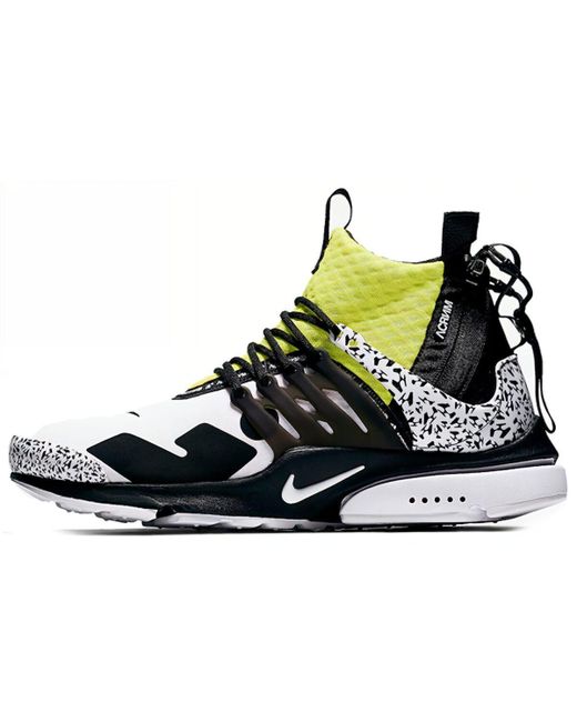 Nike Кроссовки унисекс Air Presto Dynamic Yellow черные